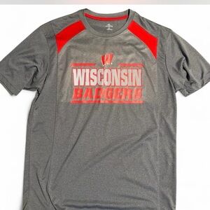 Wisconsin Badgers Gray and Red Men's Shirt